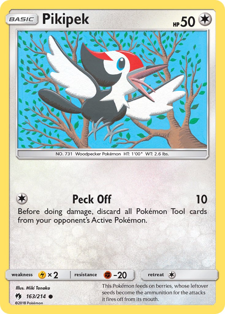 Pikipek - Lost Thunder (Common) [LOT-163] English / Near Mint / Normal