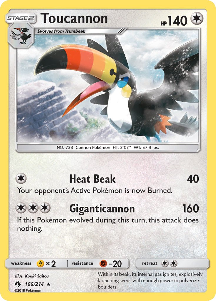 Toucannon - Lost Thunder (Rare) [LOT-166] English / Near Mint / Normal