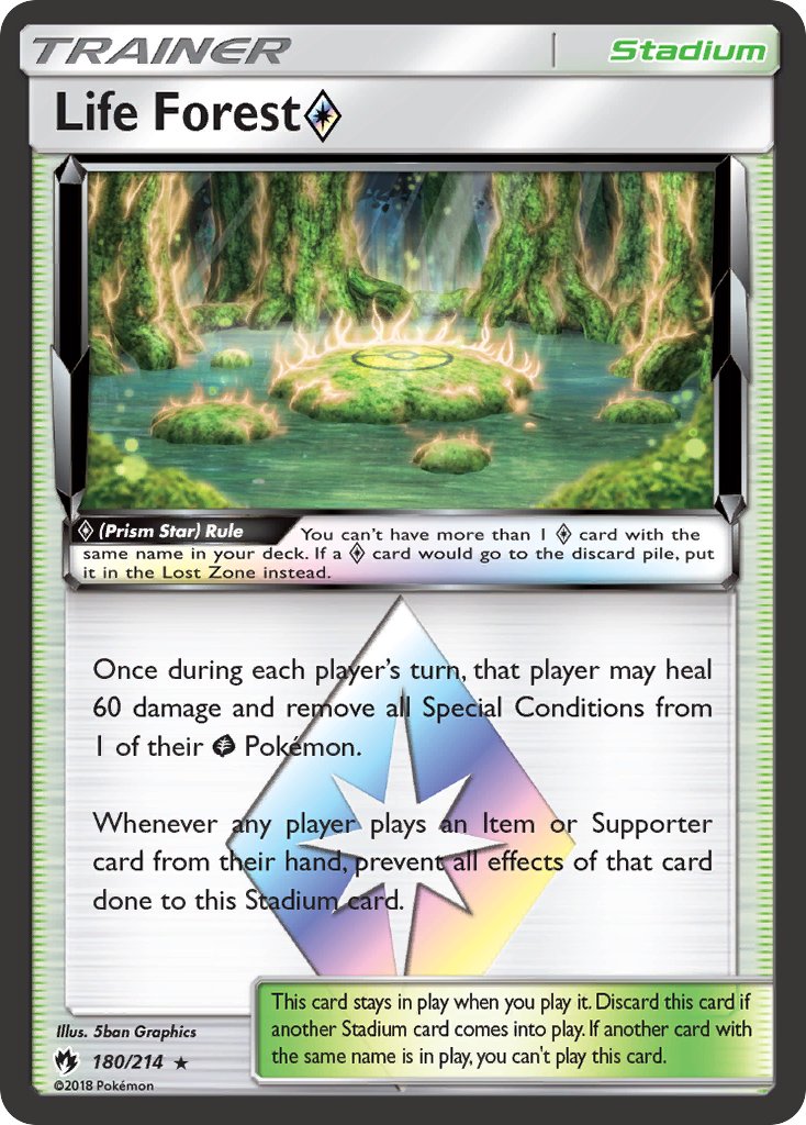 Life Forest ◇ - Lost Thunder (Holo Rare) [LOT-180] English / Near Mint / Normal