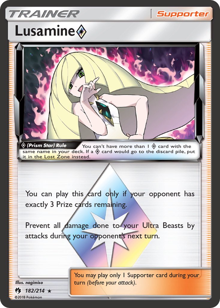 Lusamine ◇ - Lost Thunder (Holo Rare) [LOT-182] English / Near Mint / Normal