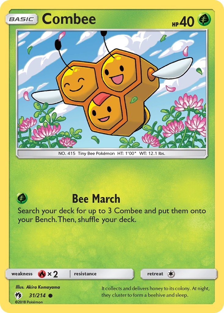 Combee - Lost Thunder (Common) [LOT-31] English / Near Mint / Normal