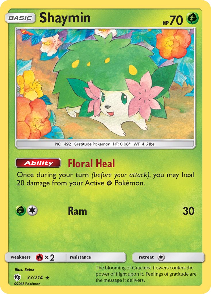 Shaymin - Lost Thunder (Holo Rare) [LOT-33] English / Near Mint / Normal