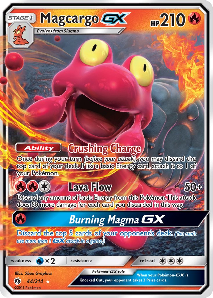 Magcargo GX - Lost Thunder (Ultra Rare) [LOT-44] English / Near Mint / Normal