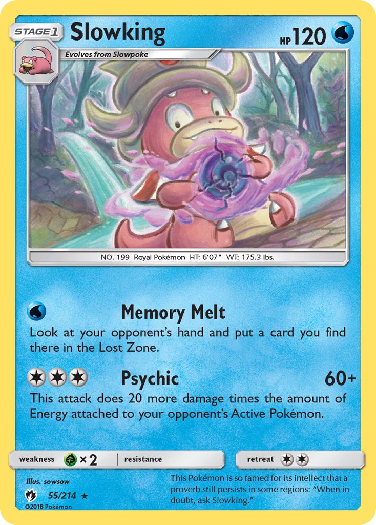 Slowking - Lost Thunder (Rare) [LOT-55] English / Near Mint / Normal