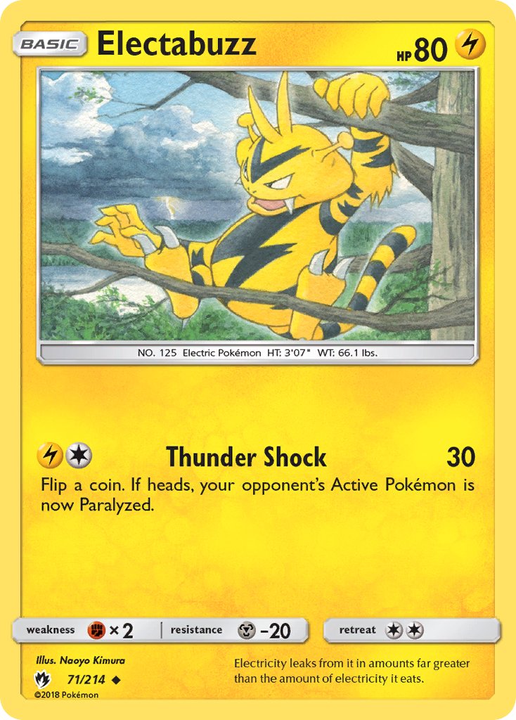 Electabuzz - Lost Thunder (Uncommon) [LOT-71] English / Near Mint / Normal