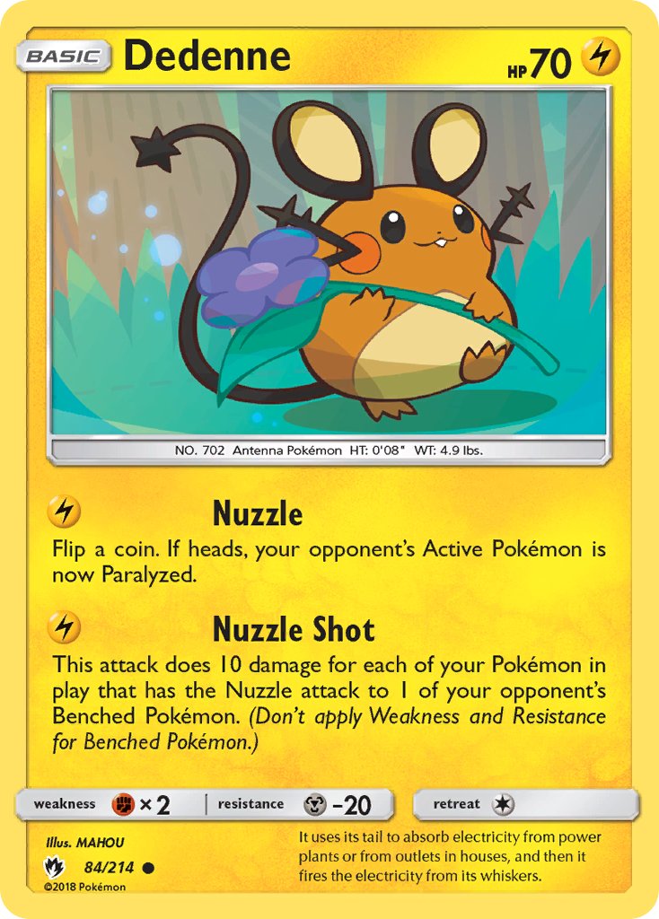 Dedenne - Lost Thunder (Common) [LOT-84] English / Near Mint / Normal