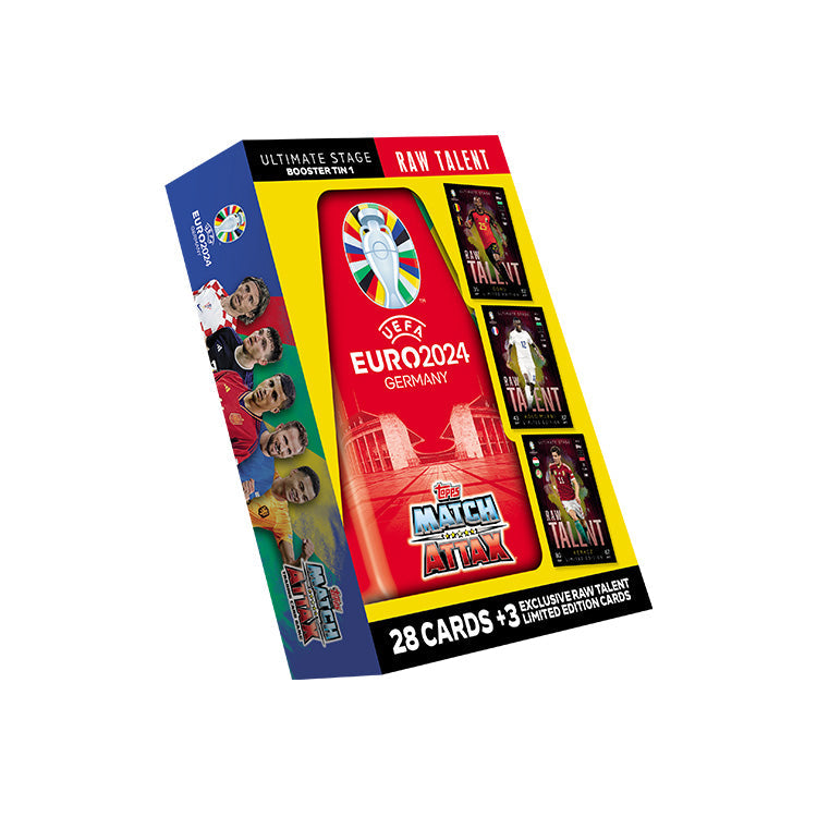 Topps Match Attax Fodboldkort EURO 2024 Booster Tin