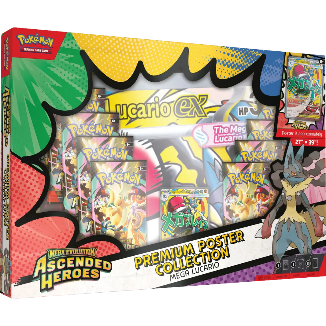 Pokémon TCG: Mega Evolution: Ascended Heroes - Premium Poster Collection