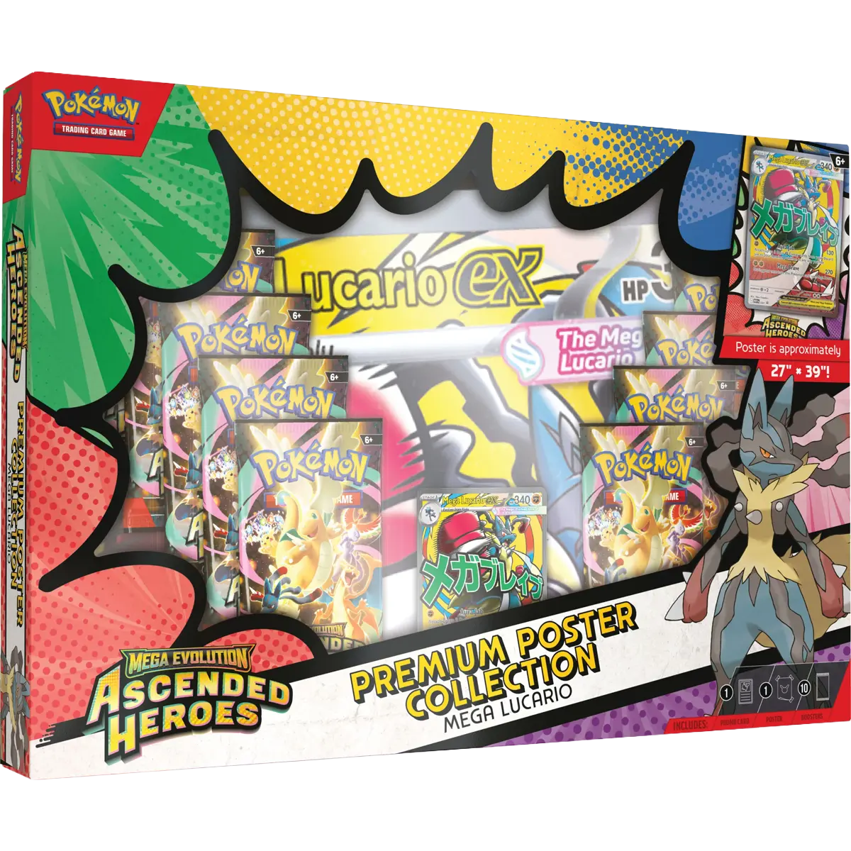 Pokemon TCG Mega Evolution Ascended Heroes Premium Poster Collection Kortspil