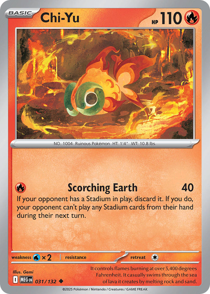 Chi-Yu - Mega Evolution (Uncommon) [MEG-031] English / Near Mint / Reverse-Holo Normal