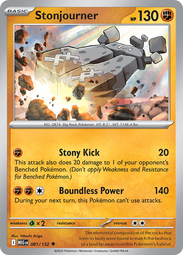 Stonjourner - Mega Evolution (Uncommon) [MEG-081] English / Near Mint / Reverse-Holo Normal