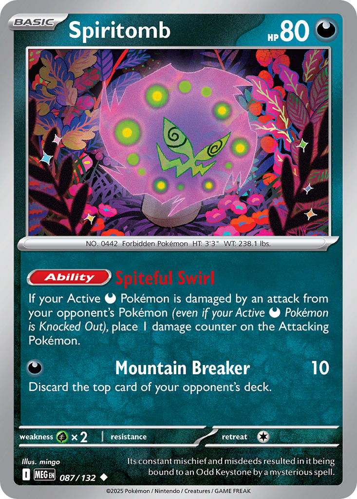 Spiritomb - Mega Evolution (Uncommon) [MEG-087] English / Near Mint / Reverse-Holo Normal