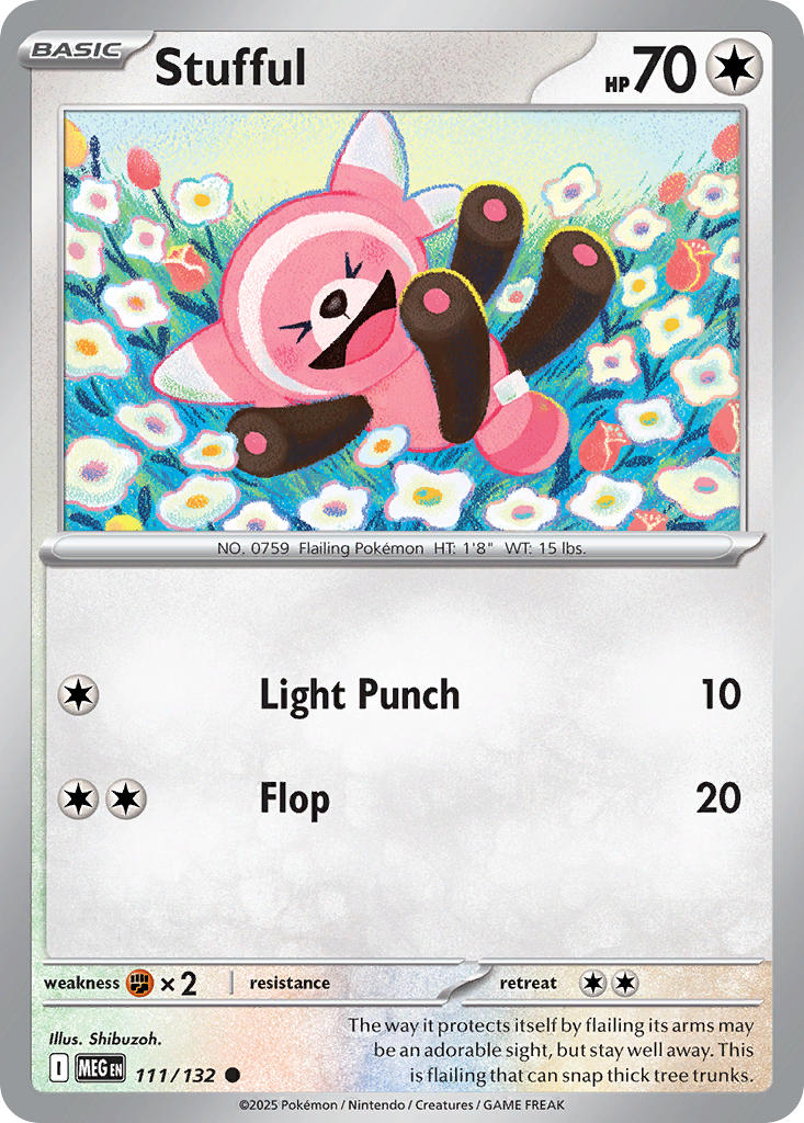 Stufful - Mega Evolution (Common) [MEG-111] English / Near Mint / Reverse-Holo Normal