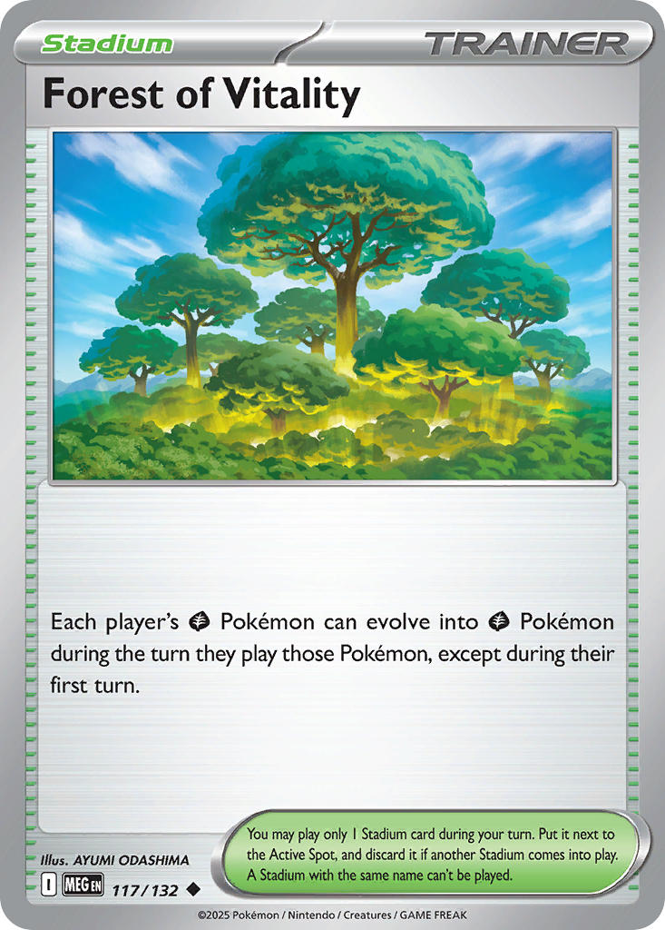Forest of Vitality - Mega Evolution (Uncommon) [MEG-117] English / Near Mint / Reverse-Holo Normal
