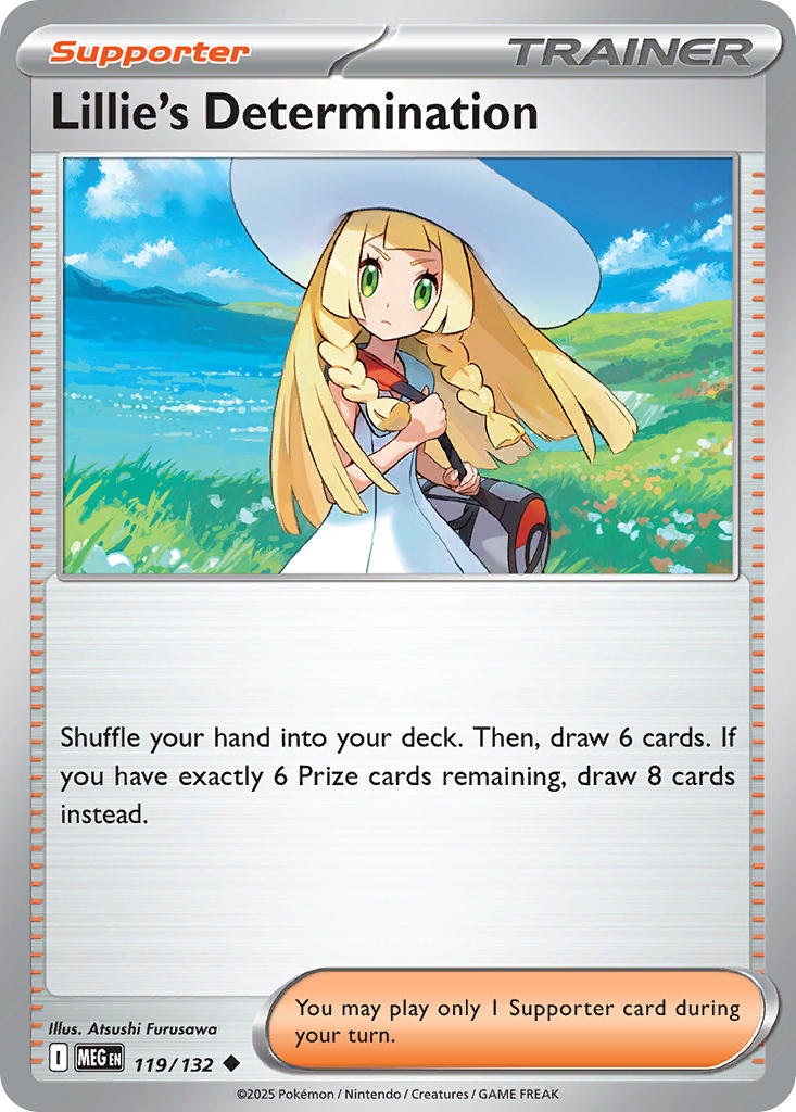Lillie's Determination - Mega Evolution (Uncommon) [MEG-119] English / Near Mint / Reverse-Holo Normal