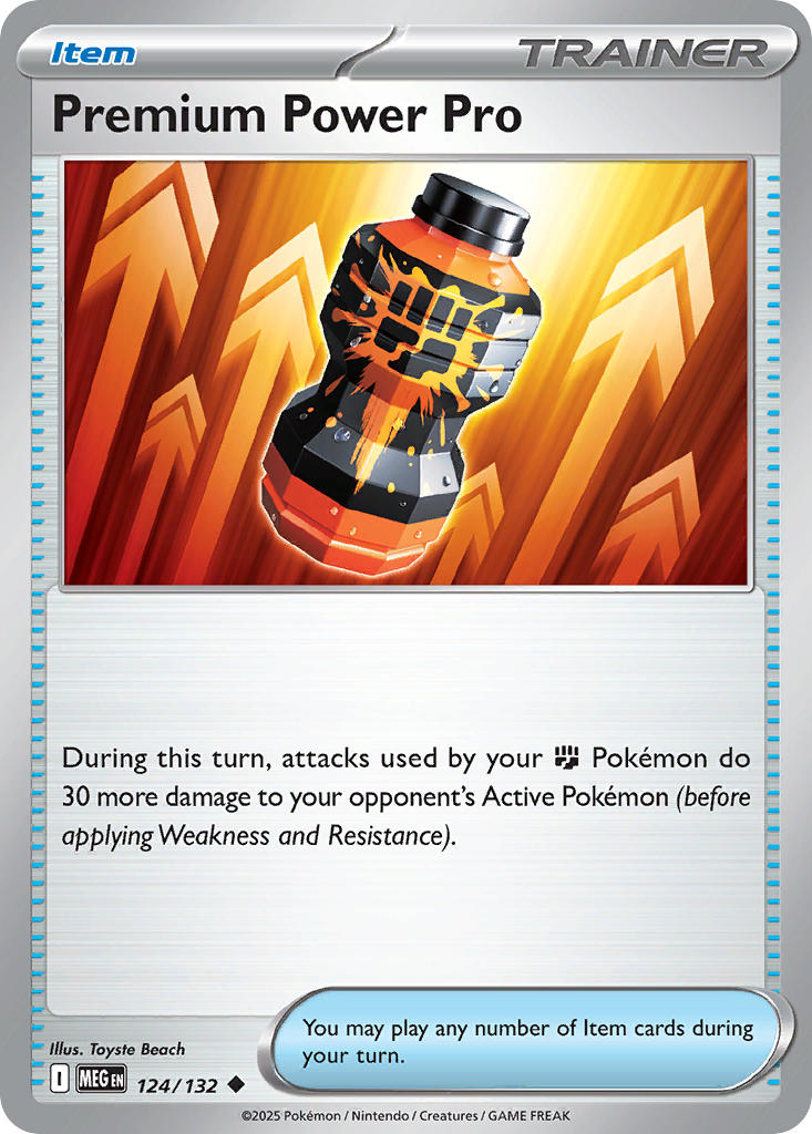 Premium Power Pro - Mega Evolution (Uncommon) [MEG-124] English / Near Mint / Reverse-Holo Normal