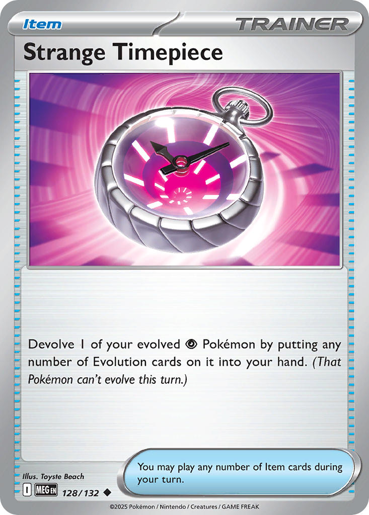Strange Timepiece - Mega Evolution (Uncommon) [MEG-128] English / Near Mint / Reverse-Holo Normal