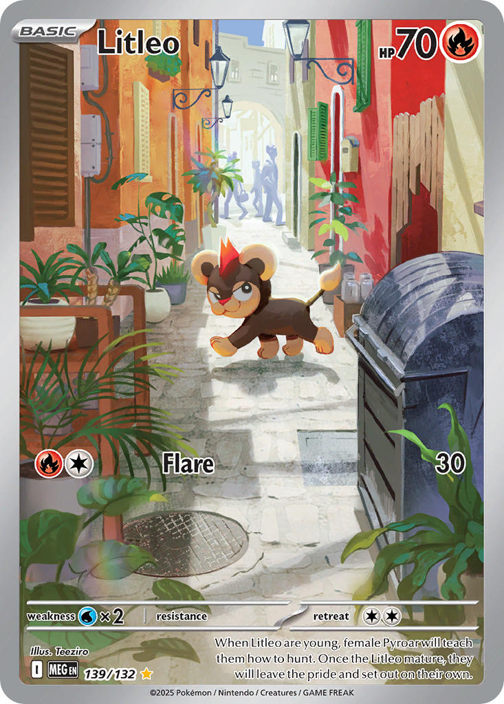 Litleo - Mega Evolution (Illustration Rare) [MEG-139] English / Near Mint / Normal