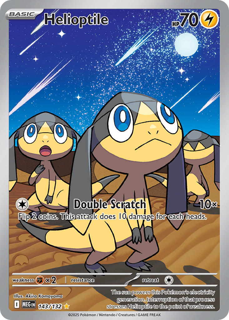 Helioptile - Mega Evolution (Illustration Rare) [MEG-143] English / Near Mint / Normal