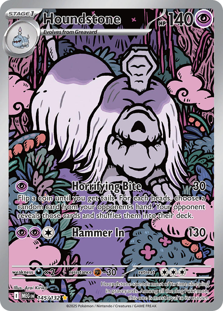 Houndstone - Mega Evolution (Illustration Rare) [MEG-145] English / Near Mint / Normal