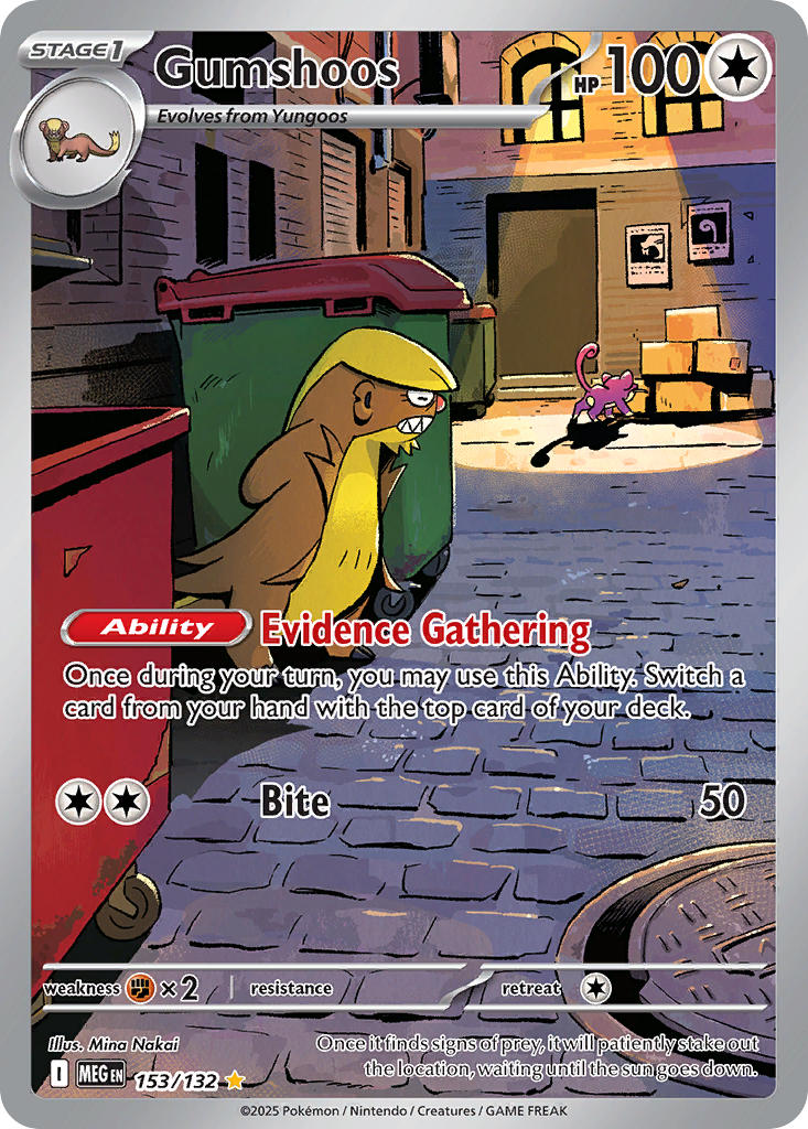 Gumshoos - Mega Evolution (Illustration Rare) [MEG-153] English / Near Mint / Normal