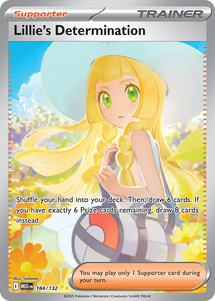 Lillie's Determination - Mega Evolution (Special Illustration Rare) [MEG-184] English / Near Mint / Normal