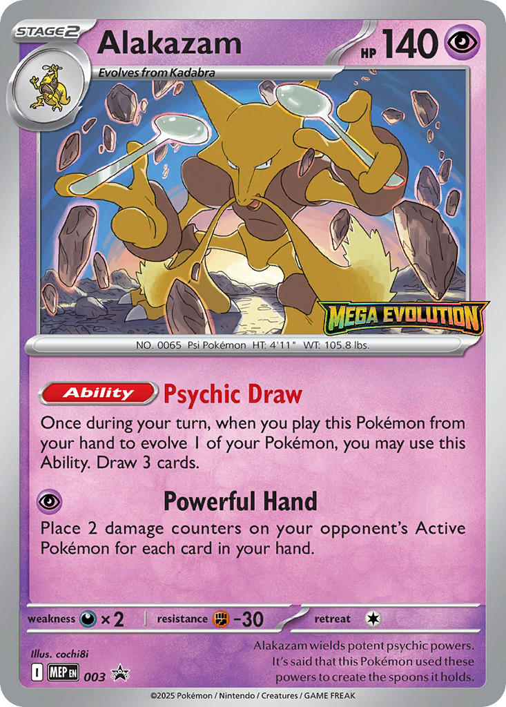 Alakazam - MEP Black Star Promos (Promo) [MEP-003] English / Near Mint / Normal