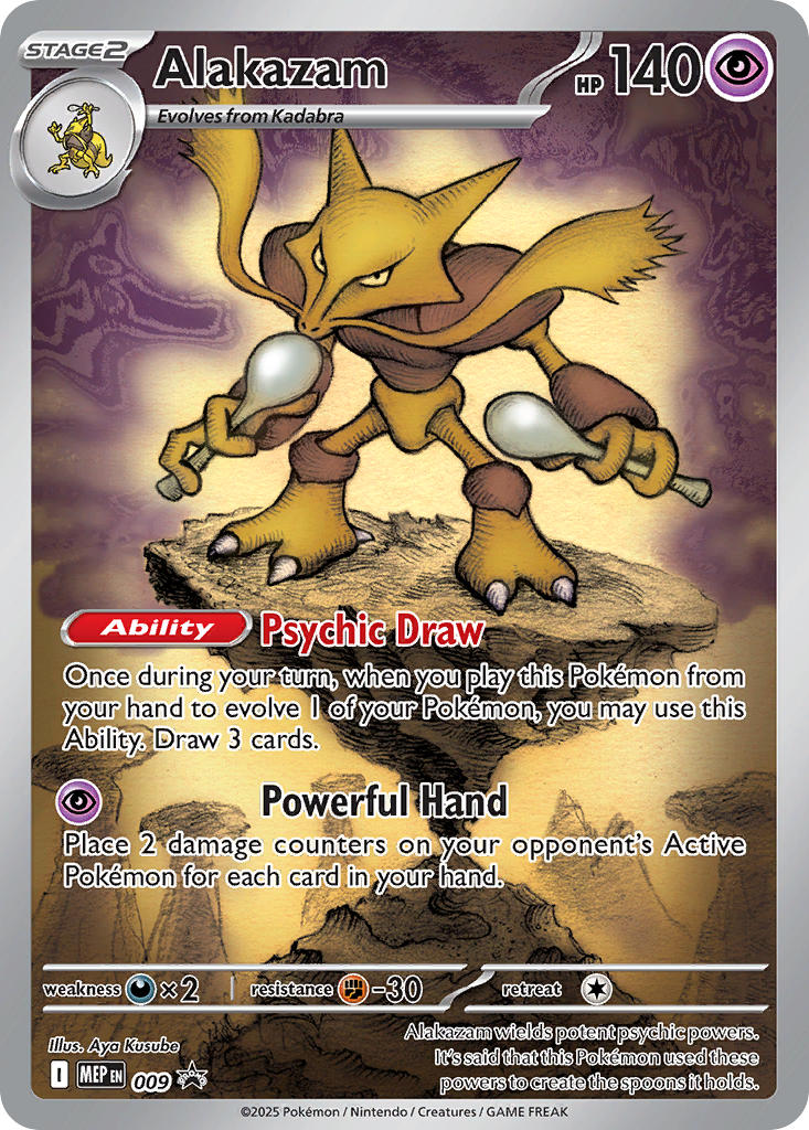 Alakazam - MEP Black Star Promos (Promo) [MEP-009] English / Near Mint / Normal