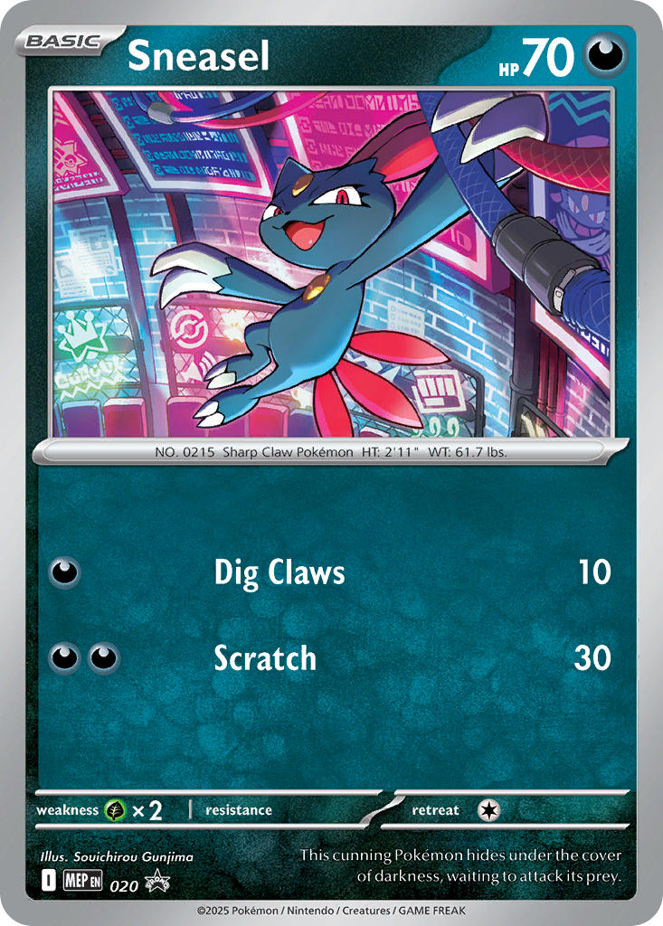 Sneasel - MEP Black Star Promos (Promo) [MEP-020] English / Near Mint / Normal