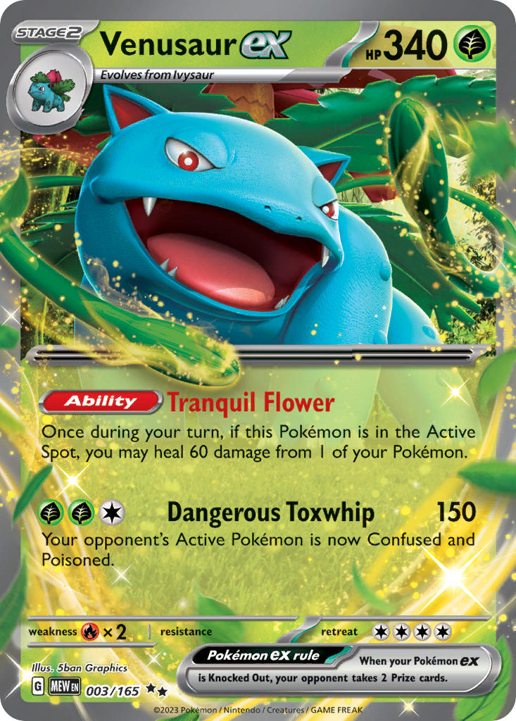 Venusaur ex⁣ - 151⁣ (Double Rare)⁣ [003] English / Near Mint / Normal