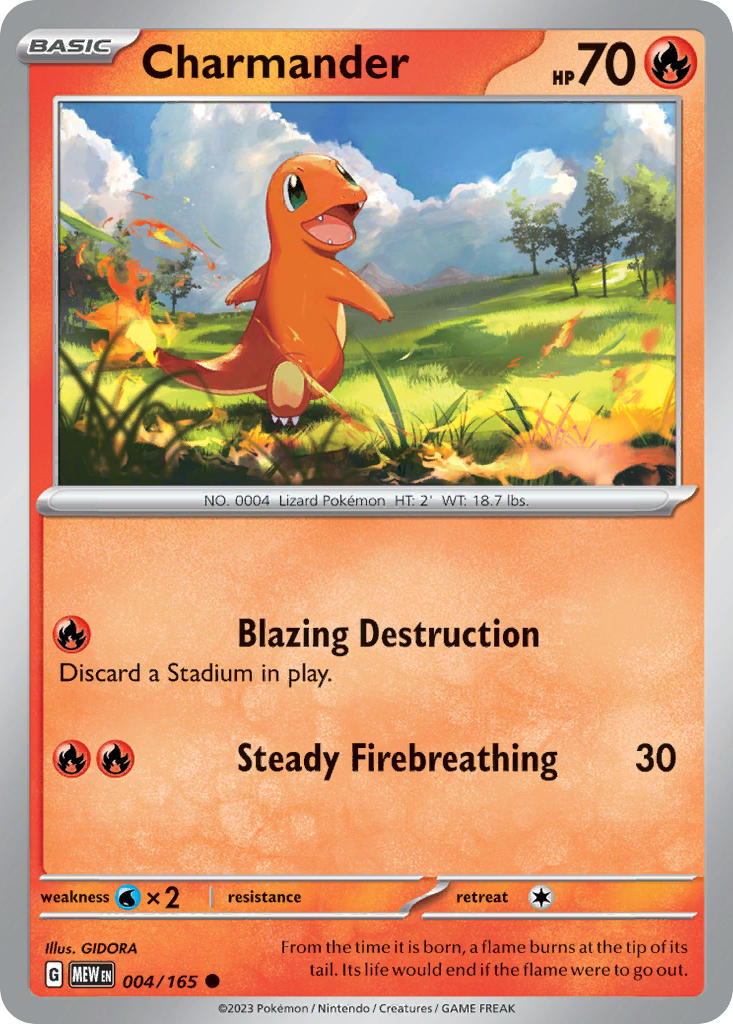 Charmander⁣ - 151⁣ (Promo)⁣ [004] English / Near Mint / Normal