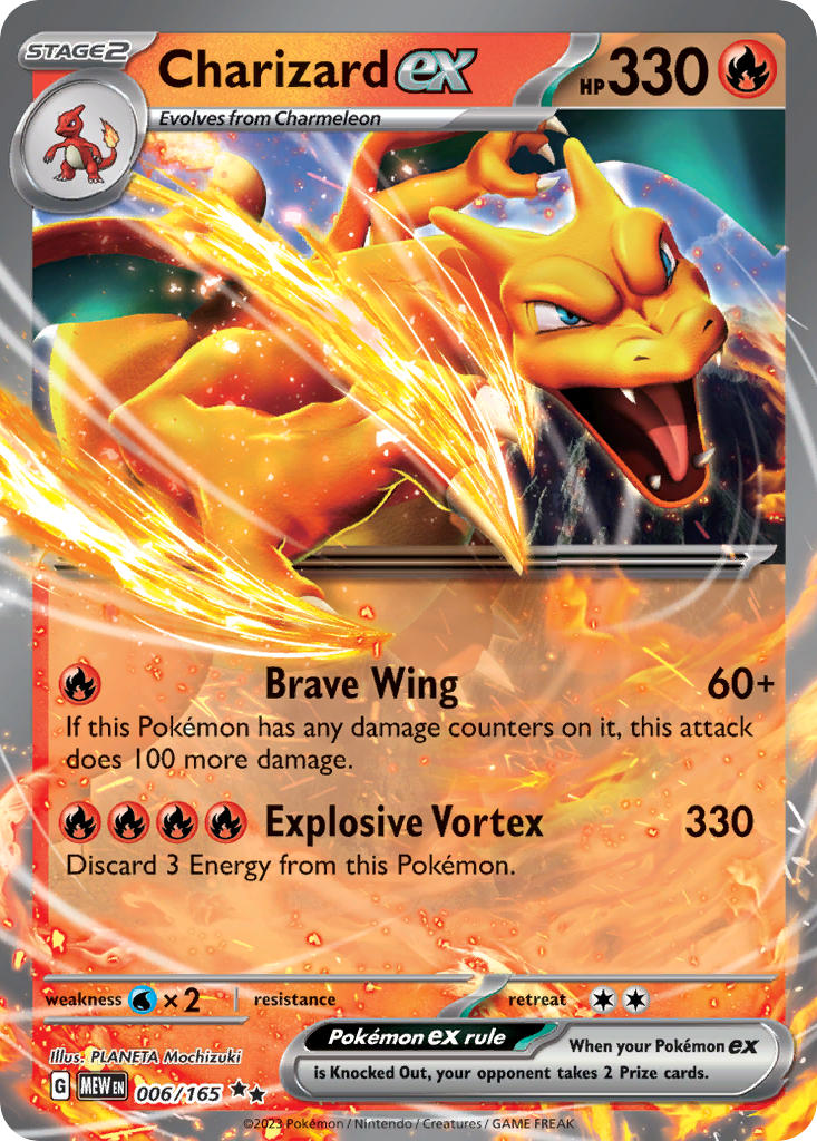 Charizard ex⁣ - 151⁣ (Double Rare)⁣ [006] English / Near Mint / Normal
