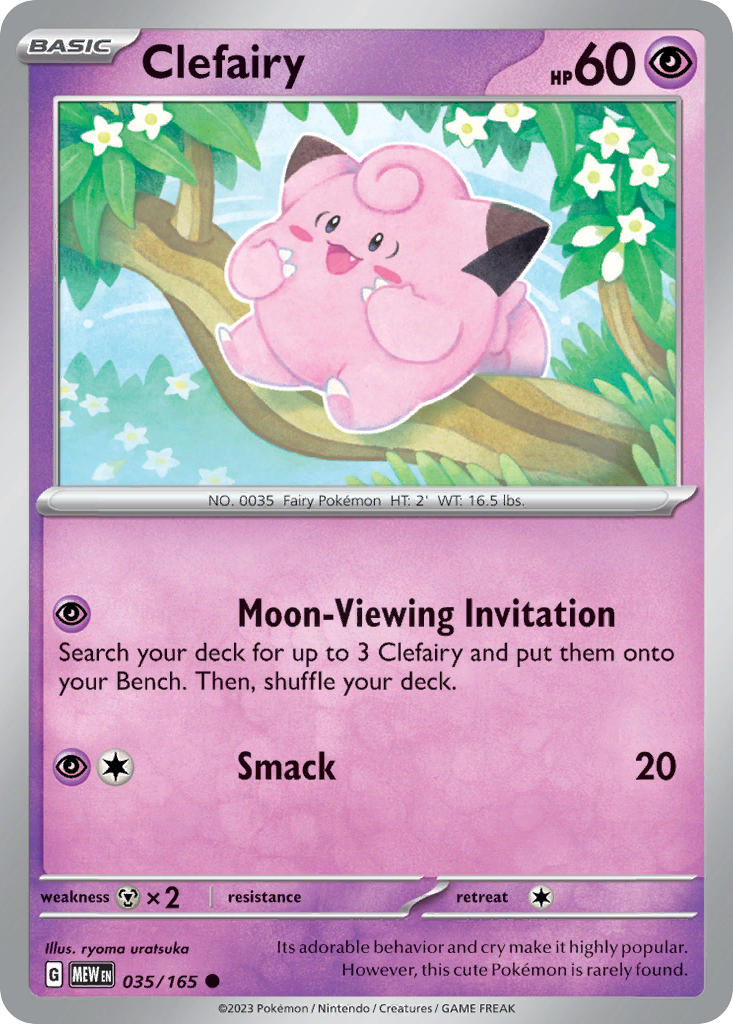 Clefairy⁣ - 151⁣ (Common)⁣ [035] English / Near Mint / Normal