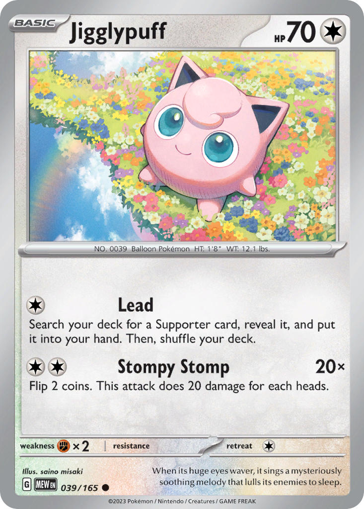 Jigglypuff⁣ - 151⁣ (Common)⁣ [039] – Matraws