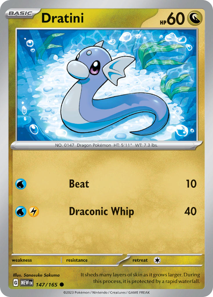 Dratini⁣ - 151⁣ (Common)⁣ [147] English / Near Mint / Normal