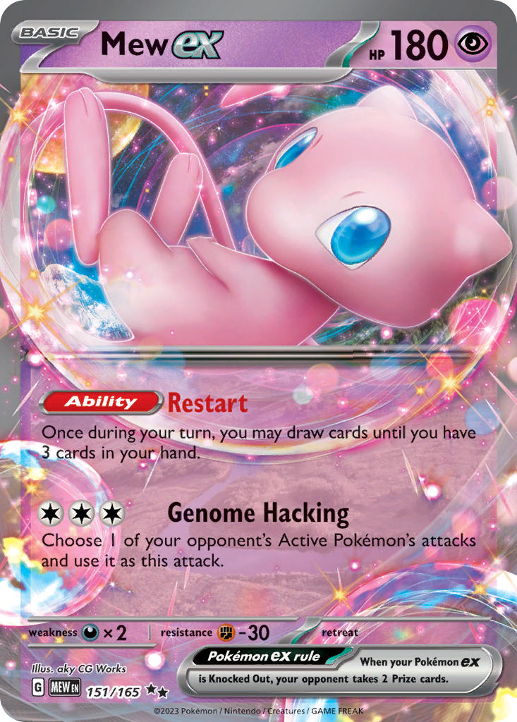 Mew ex⁣ - 151⁣ (Double Rare)⁣ [151] English / Near Mint / Normal