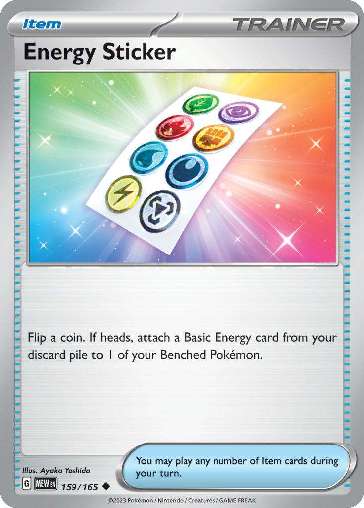 Energy Sticker⁣ - 151⁣ (Uncommon)⁣ [159] English / Near Mint / Normal