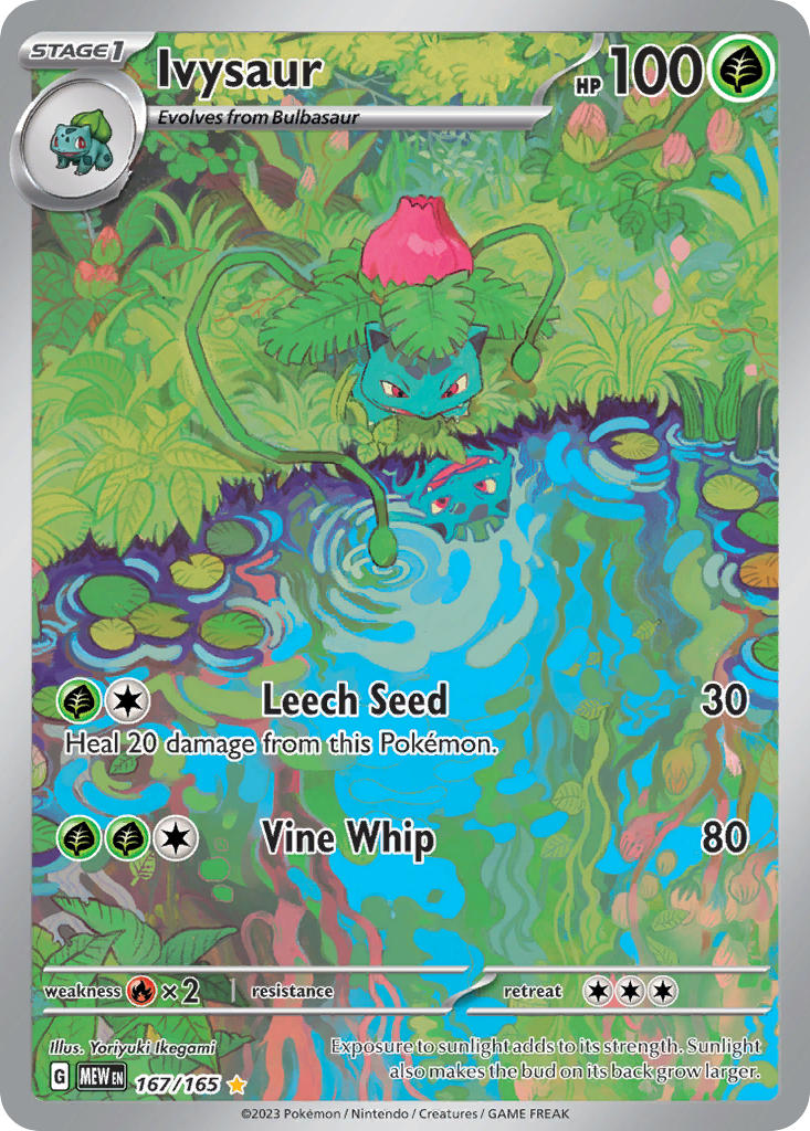 Ivysaur⁣ - 151⁣ (Illustration Rare)⁣ [167] English / Near Mint / Normal