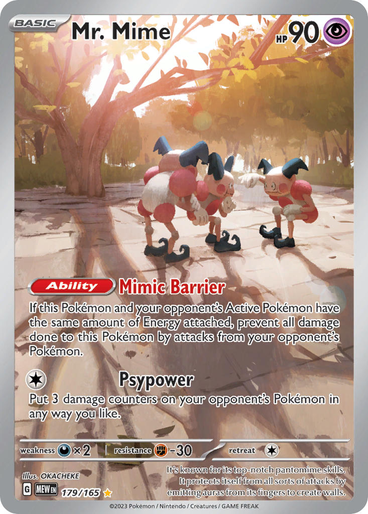 Mr. Mime⁣ - 151⁣ (Illustration Rare)⁣ [179] English / Near Mint / Normal