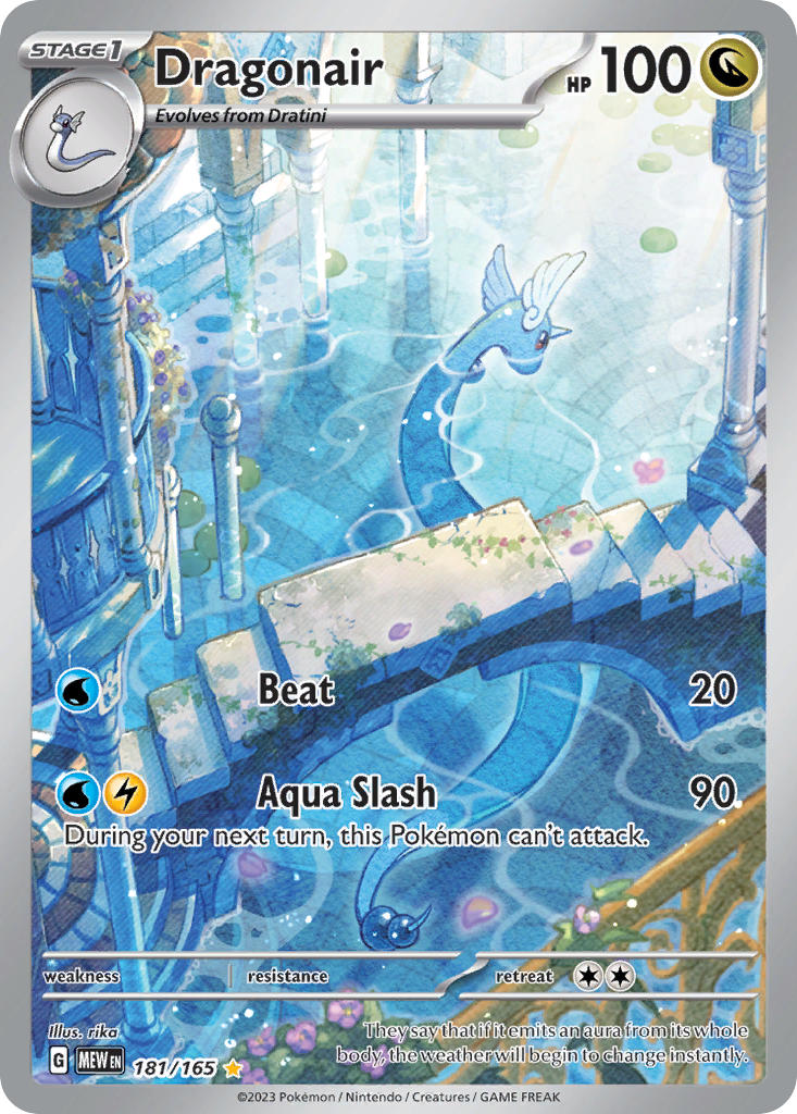 Dragonair⁣ - 151⁣ (Illustration Rare)⁣ [181] English / Excellent / Normal