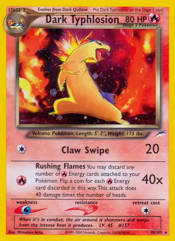 Dark Typhlosion - Neo Destiny (Holo Rare) [10] Kortspil
