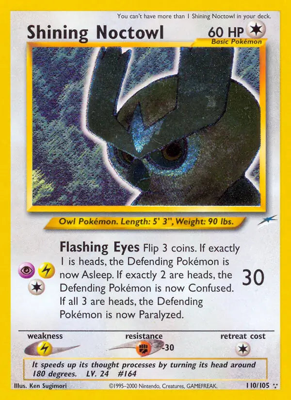 Shining Noctowl - Neo Destiny (Secret Rare) [NDE-110] English / Near Mint / Normal
