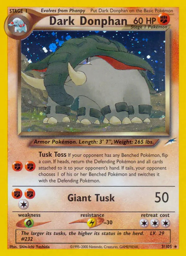 Dark Donphan - Neo Destiny (Holo Rare) [3] Kortspil