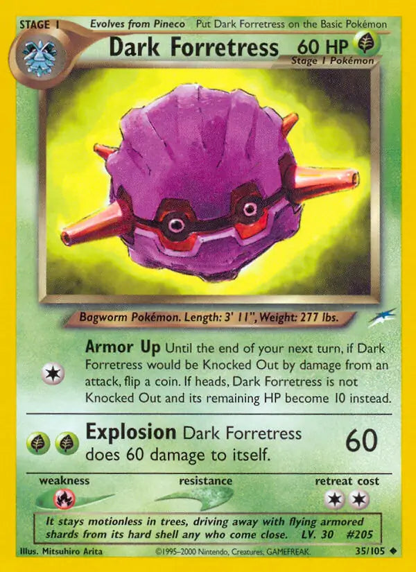 Dark Forretress⁣ - Neo Destiny⁣ (Uncommon)⁣ [35] English / Poor / Normal