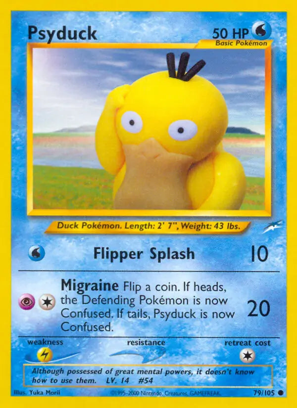 Psyduck⁣ - Neo Destiny⁣ (Common)⁣ [79] English / Played / 1st-Edition