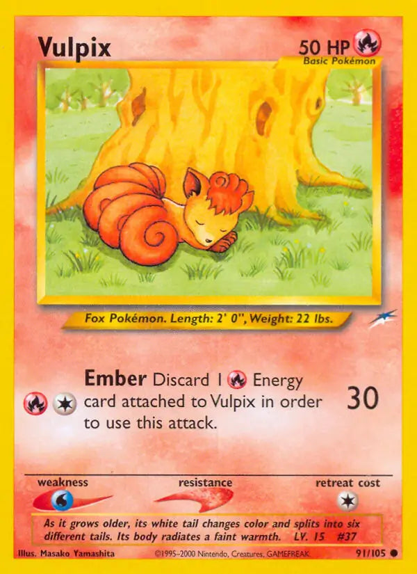 Vulpix⁣ - Neo Destiny⁣ (Common)⁣ [91] English / Excellent / 1st-Edition