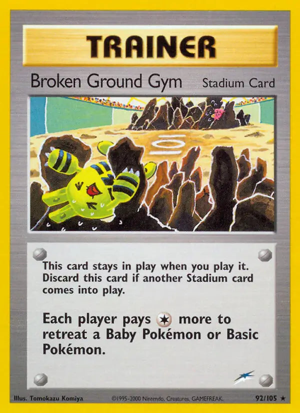 Broken Ground Gym⁣ - Neo Destiny⁣ (Rare)⁣ [92] English / Excellent / Normal