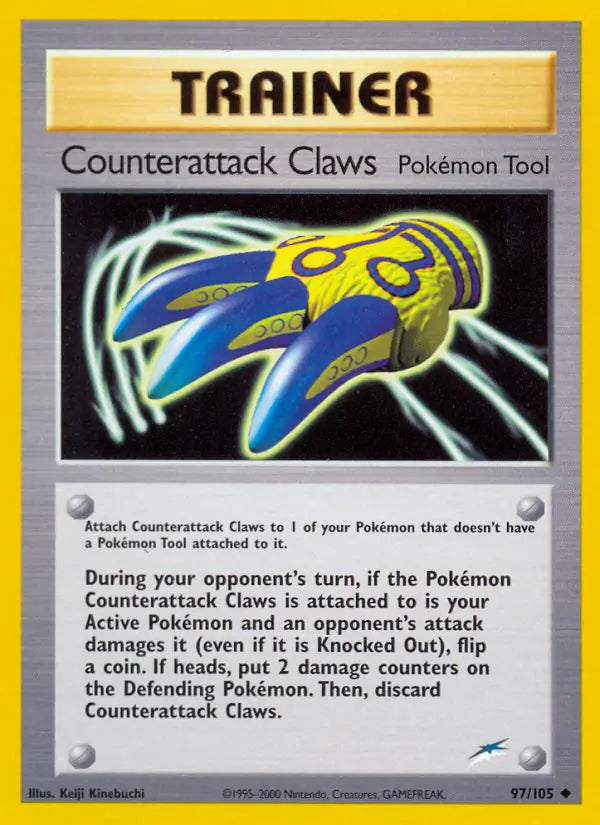 Counterattack Claws⁣ - Neo Destiny⁣ (Uncommon)⁣ [97] English / Played / 1st-Edition