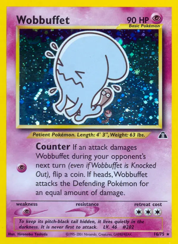 Wobbuffet⁣ - Neo Discovery⁣ (Holo Rare)⁣ [16] English / Excellent / Normal