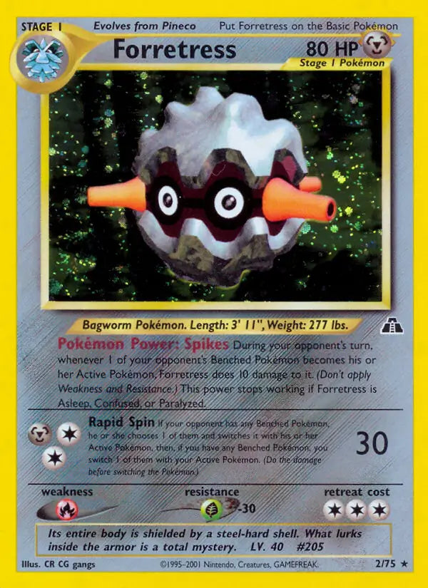Forretress - Neo Discovery (Holo Rare) [2] Kortspil